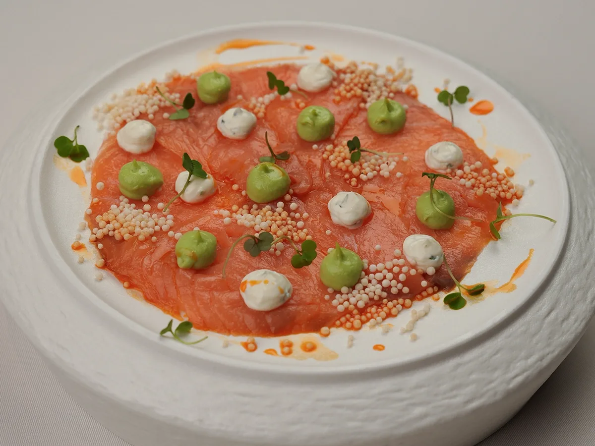 smoked salmon carpaccio